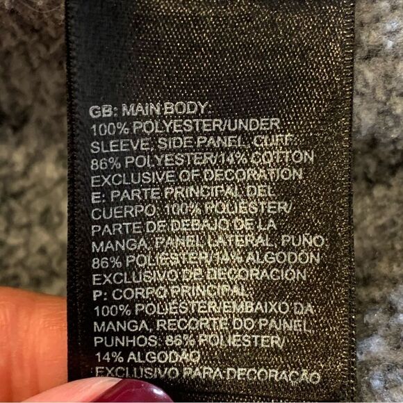 The North Face Indi Full Zip Fleece Jacket in Gray Size Large - Picture 7 of 10